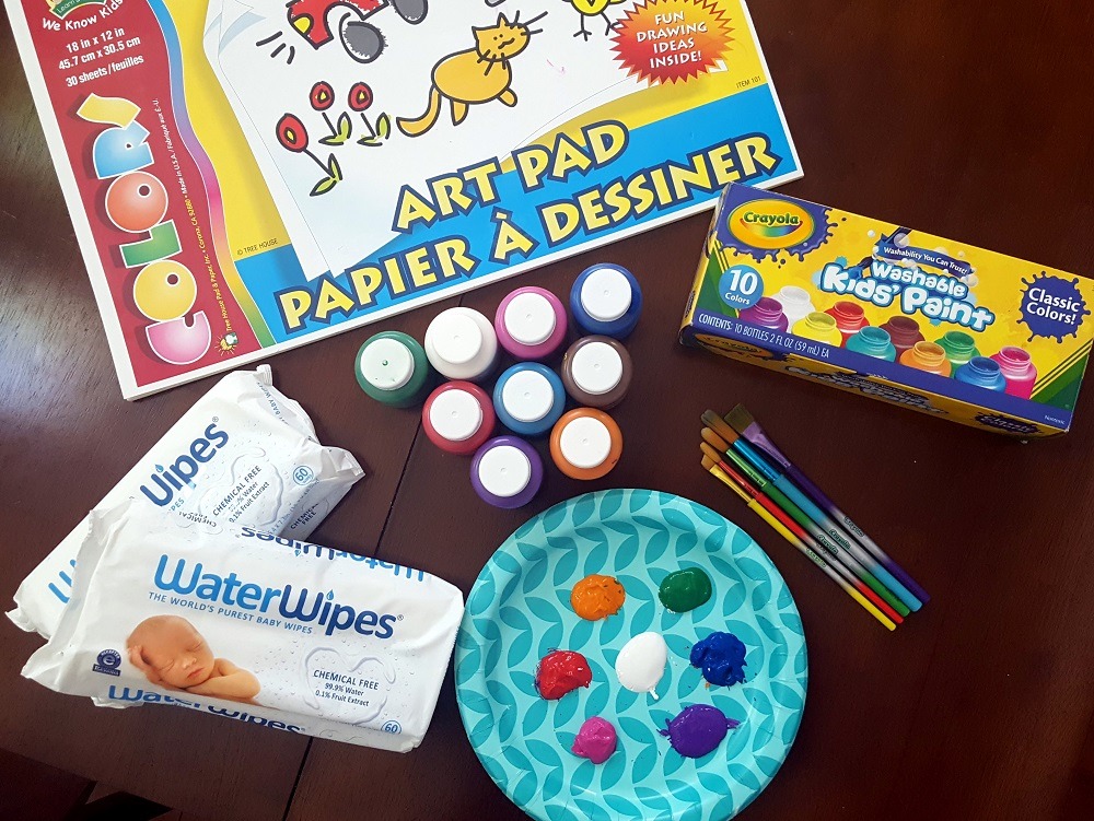 Finger Painting Fun With WaterWipes! #WaterWipesMom #ad #IC @WaterWipesUSA