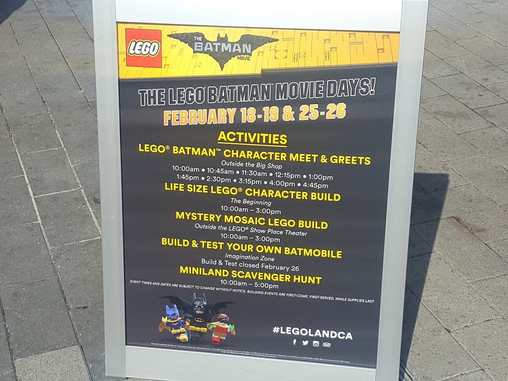 LEGOLAND California Resort Celebrates The LEGO Batman Movie Days