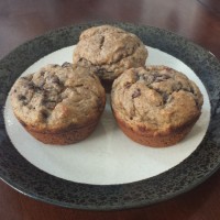 Gluten-Free Banana Chocolate Chip Flaxseed Muffins