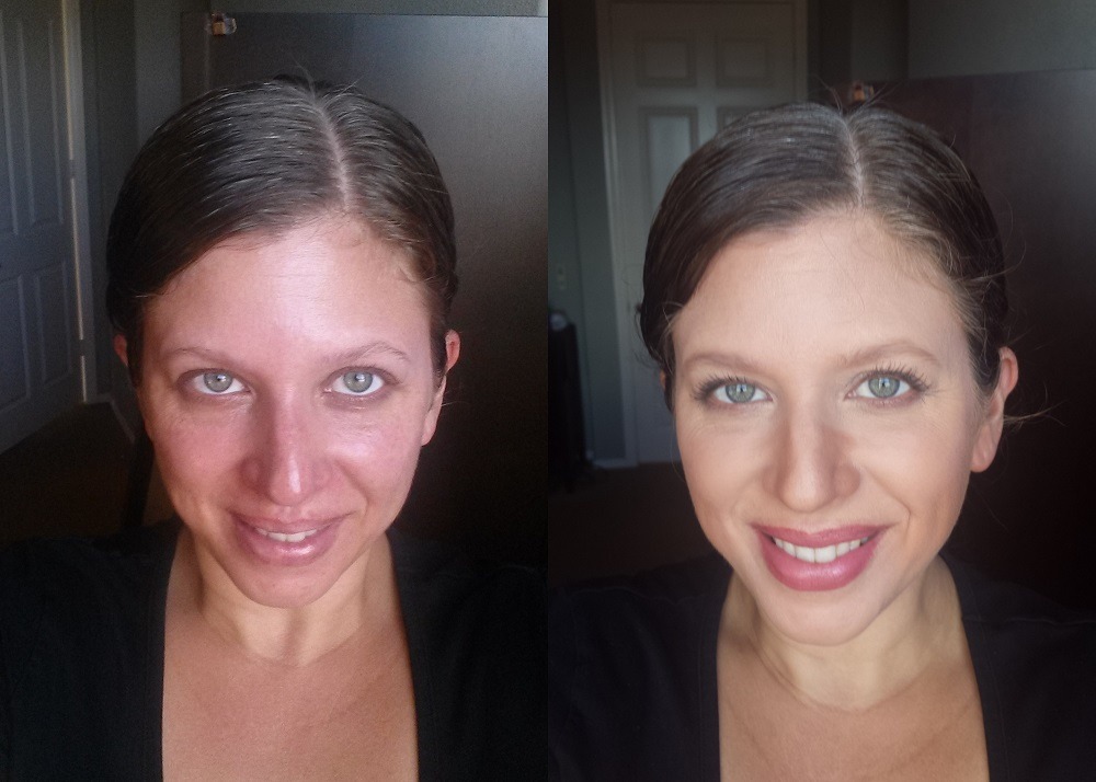 estee lauder double wear before and after
