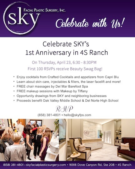 SKY Facial Plastic Surgery’s One-Year Anniversary Celebration & Fundraiser